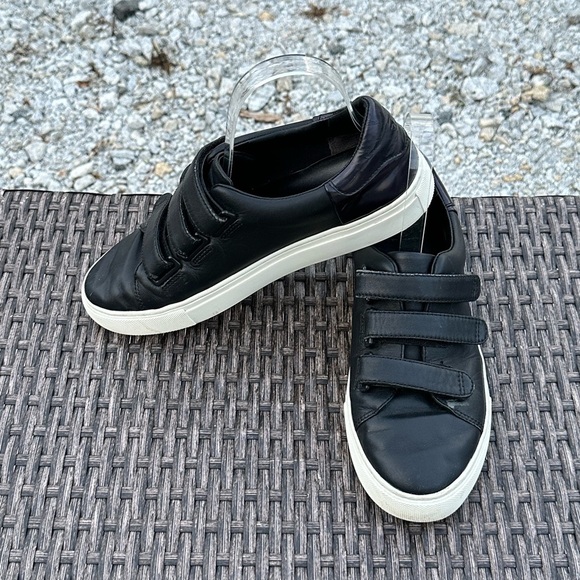 Tory Burch Black and White Velcro Sneakers - Picture 4 of 10